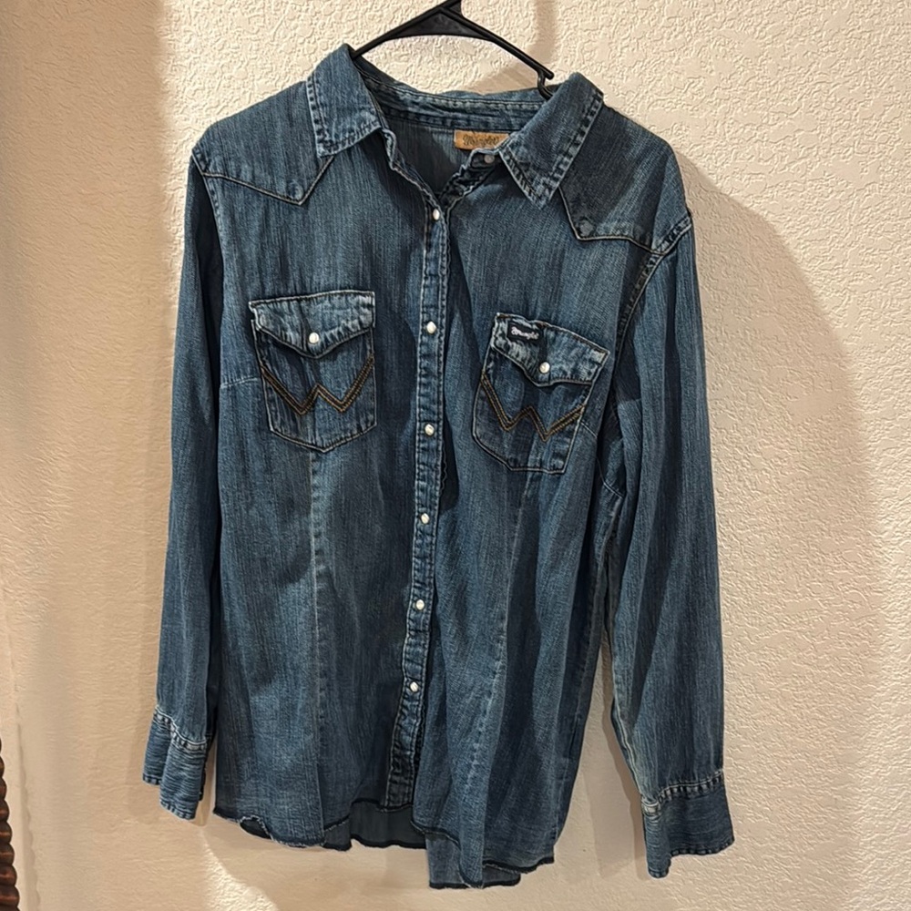 Wrangler Classic Blue Denim Shirt